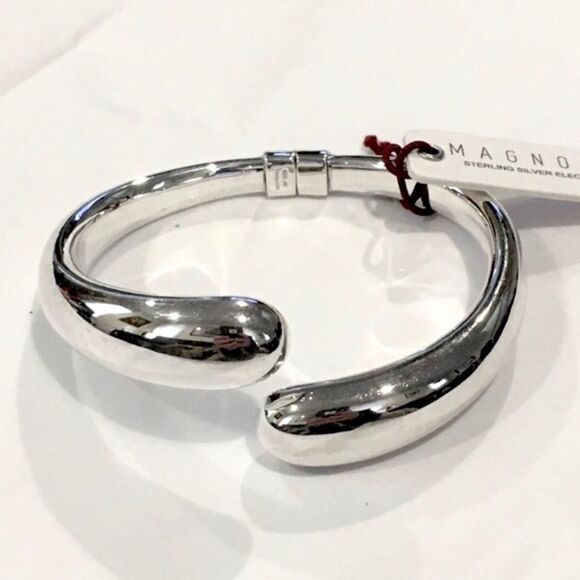 NWT Sterling Silver Hinged Bypass Wrap Bracelet - Picture 9 of 10